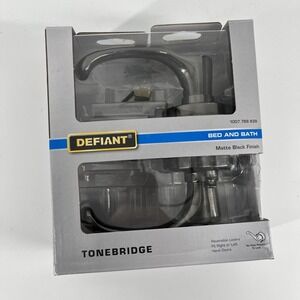 Defiant Bed and Bath Door Lever Matte Black Finish (6 count)